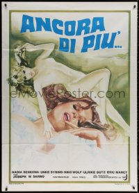5w0751 PLAYTHING OF THE DEVIL Italian 1p 1980 different art of sexy naked Marie Forsa, rare!