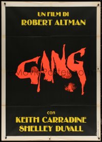 5w0776 THIEVES LIKE US teaser Italian 1p 1975 Robert Altman, cool dayglo alternate title, Gang!