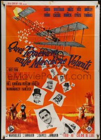 5w0239 THOSE MAGNIFICENT MEN IN THEIR FLYING MACHINES Italian 1p 1965 different Nistri airplane art!