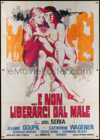 5w0804 DON'T DELIVER US FROM EVIL Italian 2p 1973 Symeoni art of naked bad girls Goupil & Wagener!