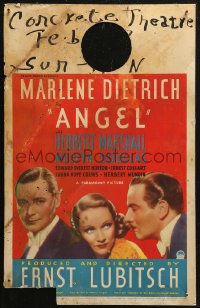 5w0327 ANGEL WC 1937 Marlene Dietrich between Melvyn Douglas & Herbert Marshall, Lubitsch, rare!