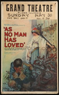 5w0331 AS NO MAN HAS LOVED WC 1925 Dan Smith art of Pauline Starke, Man Without a Country, rare!