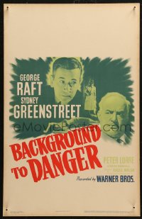 5w0334 BACKGROUND TO DANGER WC 1943 George Raft, Sydney Greenstreet & Peter Lorre in Turkey!