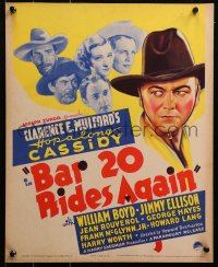 5w0338 BAR 20 RIDES AGAIN WC 1935 William Boyd as Hopalong Cassidy, Jimmy Ellison, ultra rare!