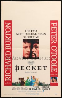 5w0342 BECKET WC 1964 Richard Burton in the title role, Peter O'Toole, John Gielgud