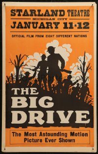 5w0347 BIG DRIVE WC 1928 World War I documentary film from eight different nations!