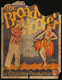 5w0350 BROADWAY HOOFER WC 1929 great art of Marie Saxon & Jack Egan performing on stage, very rare!