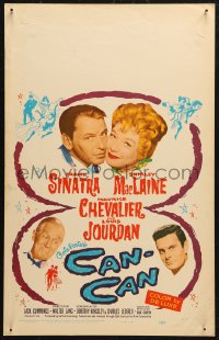5w0357 CAN-CAN WC 1960 Frank Sinatra, Shirley MacLaine, Maurice Chevalier & Louis Jourdan!
