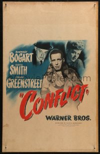 5w0372 CONFLICT WC 1945 Humphrey Bogart, Alexis Smith, written by Robert Siodmak & Alfred Neumann!