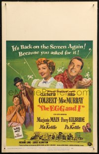 5w0400 EGG & I WC R1954 Claudette Colbert, MacMurray, first Ma & Pa Kettle, by Betty MacDonald!