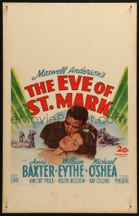 5w0402 EVE OF ST. MARK WC 1944 lovers Anne Baxter & William Eythe are separated by World War II!