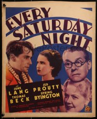 5w0404 EVERY SATURDAY NIGHT WC 1936 The Jones Family, June Lang, Jed Prouty, Spring Byington, rare!