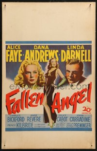 5w0406 FALLEN ANGEL WC 1945 Preminger, pretty Alice Faye, Dana Andrews, sexy bad girl Linda Darnell!