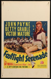 5w0421 FOOTLIGHT SERENADE WC 1942 sexy full-length Betty Grable close up & with chorus girls!