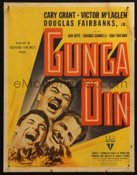 5w0438 GUNGA DIN WC 1939 Cary Grant, Douglas Fairbanks Jr., Victor McLaglen, George Stevens directed!