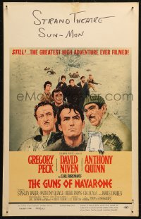 5w0439 GUNS OF NAVARONE WC R1966 Gregory Peck, David Niven & Anthony Quinn by Howard Terpning!
