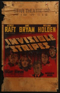 5w0470 INVISIBLE STRIPES WC 1939 George Raft, Jane Bryan, William Holden, Humphrey Bogart shown!