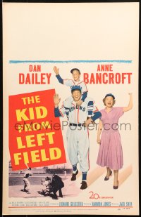 5w0479 KID FROM LEFT FIELD WC 1953 Dan Dailey, Anne Bancroft, Billy Chapin, baseball, rare!