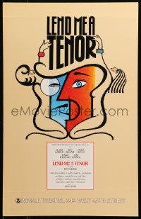 5w0300 LEND ME A TENOR stage play WC 1989 Victor Garber, Ron Holgate, Philip Bosco, cool art, rare!