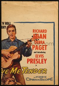 5w0493 LOVE ME TENDER WC 1956 1st Elvis Presley, great artwork of him playing guitar, rare!