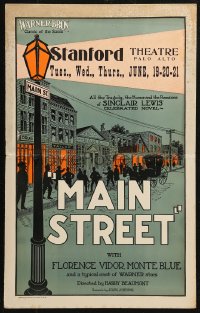 5w0499 MAIN STREET WC 1923 the tragedy, the humor & the romance of Sinclair Lewis' celebrated novel!