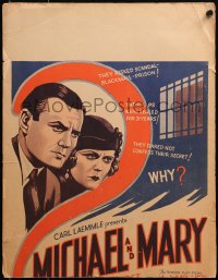 5w0505 MICHAEL & MARY WC 1932 Herbert Marshall & Edna Best risked scandal & blackmail, ultra rare!