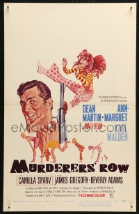 5w0512 MURDERERS' ROW WC 1966 art of spy Dean Martin as Matt Helm & sexy Ann-Margret by McGinnis!