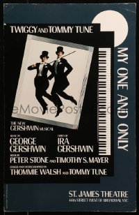5w0304 MY ONE & ONLY stage play WC 1983 Gershwin, Broadway, Twiggy & Tommy Tune, ultra rare!