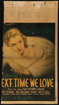 5w0513 NEXT TIME WE LOVE WC 1936 great close portrait of pretty Margaret Sullavan wearing fur, rare!