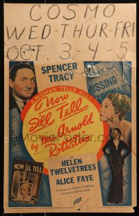 5w0517 NOW I'LL TELL WC 1934 Spencer Tracy as Arnold Rothstein, sexy Alice Faye, Helen Twelvetrees