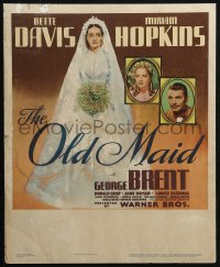 5w0523 OLD MAID WC 1939 full-length bride Bette Davis + Miriam Hopkins & George Brent, rare!