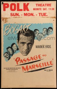 5w0534 PASSAGE TO MARSEILLE WC 1944 Frenchman Humphrey Bogart escapes Devil's Island to fight Nazis!