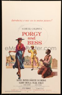 5w0540 PORGY & BESS WC 1959 art of Sidney Poitier, Dorothy Dandridge & Sammy Davis Jr.!