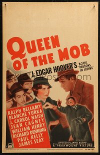 5w0546 QUEEN OF THE MOB WC 1940 Jeanne Cagney w/ William Henry & Blanche Yurka as Ma Webster, rare!