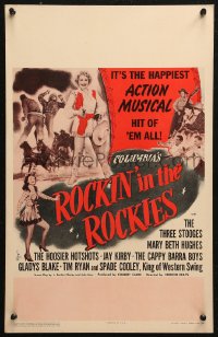 5w0556 ROCKIN' IN THE ROCKIES WC 1945 Mary Beth Hughes, Hoosier Hotshots, but no Three Stooges!
