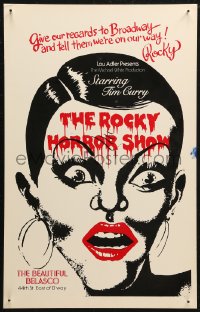 5w0311 ROCKY HORROR SHOW stage play WC 1975 cool art of Boni Enten as Columbia on Broadway!