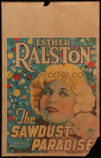 5w0565 SAWDUST PARADISE WC 1928 Esther Ralston works for evangelist & converts beau, ultra rare!