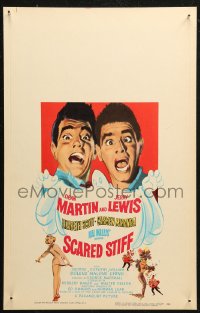 5w0567 SCARED STIFF WC 1953 art of Dean Martin & Jerry Lewis over Lizabeth Scott & Carmen Miranda!