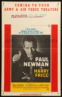 5w0571 SECRET WAR OF HARRY FRIGG WC 1968 great close up of star Paul Newman with candle!