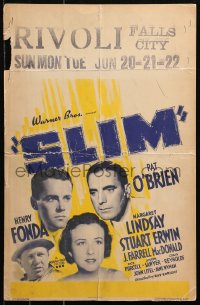 5w0577 SLIM WC 1937 Pat O'Brien, Henry Fonda, Margaret Lindsay, Stuart Erwin, high-power line men!