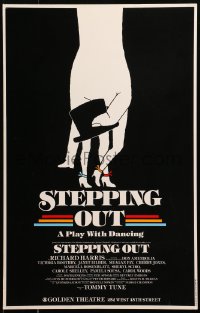 5w0315 STEPPING OUT stage play WC 1987 Richard Harris, directed by Tommy Tune, a play with dancing!