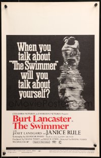 5w0599 SWIMMER WC 1968 Burt Lancaster, directed by Frank Perry, will you talk about yourself?