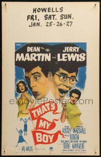 5w0608 THAT'S MY BOY WC 1951 wacky college students Dean Martin & Jerry Lewis, Hussey & Bergen!
