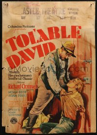 5w0615 TOL'ABLE DAVID WC 1930 great Spicker art of Noah Beery tormenting Richard Cromwell!