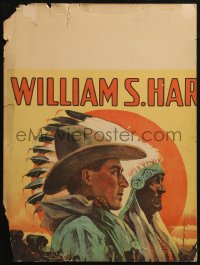 5w0618 TUMBLEWEEDS WC 1925 wonderful art of cowboy William S. Hart & Native American Indian!