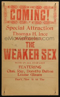 5w0635 WEAKER SEX WC 1917 Dorothy Dalton, Charles Ray, Thomas H. Ince masterpiece!