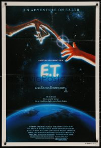 5x0367 E.T. THE EXTRA TERRESTRIAL Aust 1sh 1982 Steven Spielberg classic, John Alvin art!