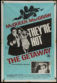 5x0373 GETAWAY Aust 1sh 1973 Steve McQueen, Ali McGraw, Sam Peckinpah, they're hot and different!