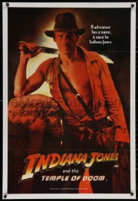 5x0378 INDIANA JONES & THE TEMPLE OF DOOM teaser Aust 1sh 1984 adventure is Harrison Ford's name!