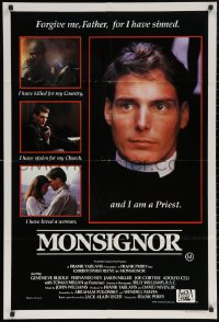 5x0385 MONSIGNOR Aust 1sh 1982 religious Christopher Reeve, Genevieve Bujold, Frank Perry